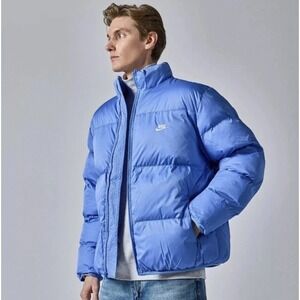 NIKE Sportswear Club Puffer Jacket Mens XL Polar Blue UNC‎ FB7368-450